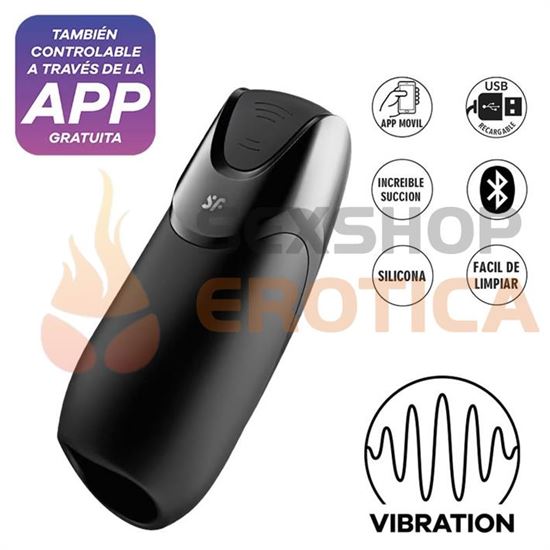 Men Vibration Masturbador con carga USB y control Via App